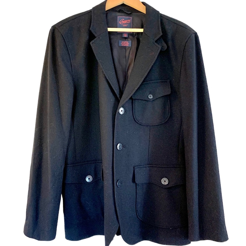 Grayers Black Wool-Blend Shirt Jacket Men's NWOT Sz M/M